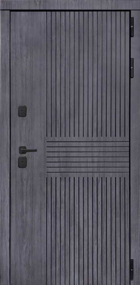 Входная дверь ДвериПРО Берген СБ-1 (ст. белое, 16мм, венге) DPRO196916 внешняя сторона