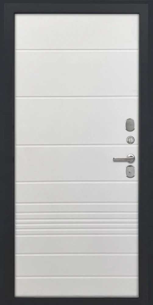 Входная дверь ДвериПРО L-Термо серебро ФЛ-700 (10мм, ясень белый) DPRO198014 внутренняя сторона