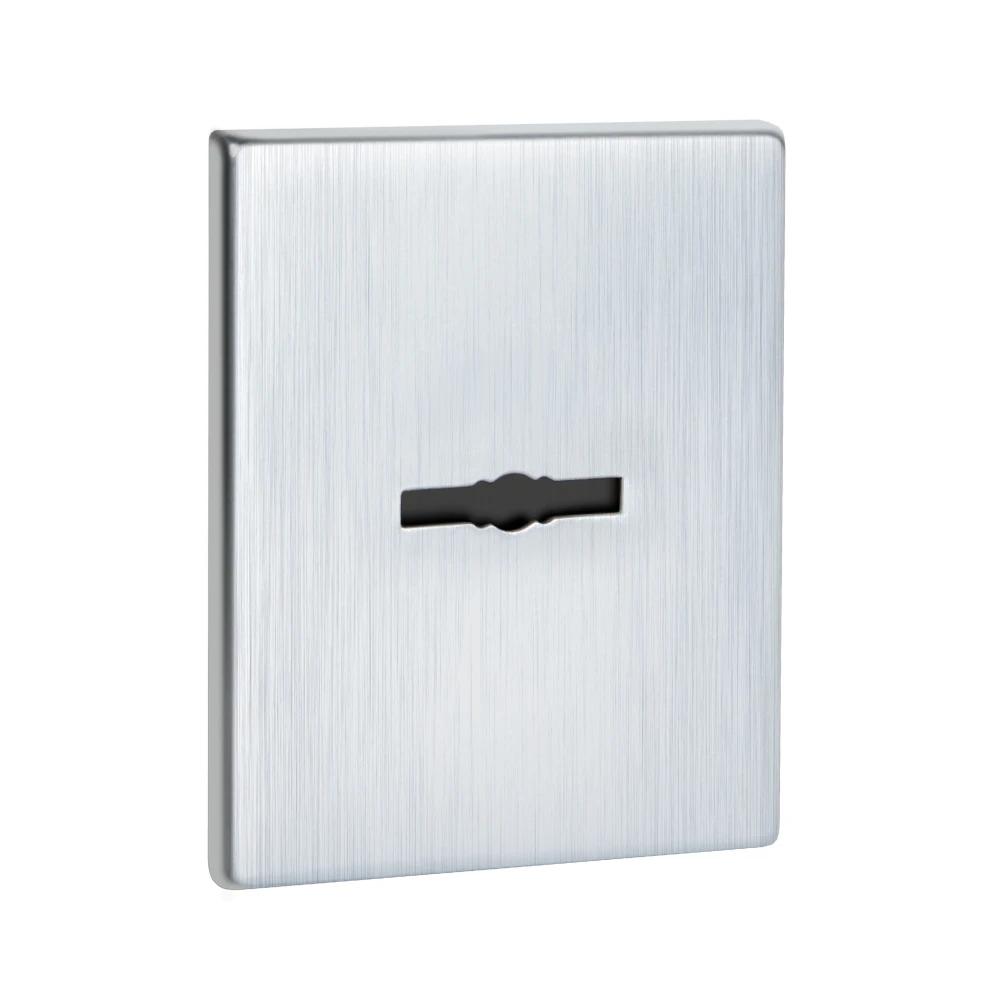 Фото Накладка на сувальдный замок ESC.S-auto.TRG/K.486 с авт. шторками SSC-16 сатинированный хром (1 шт)